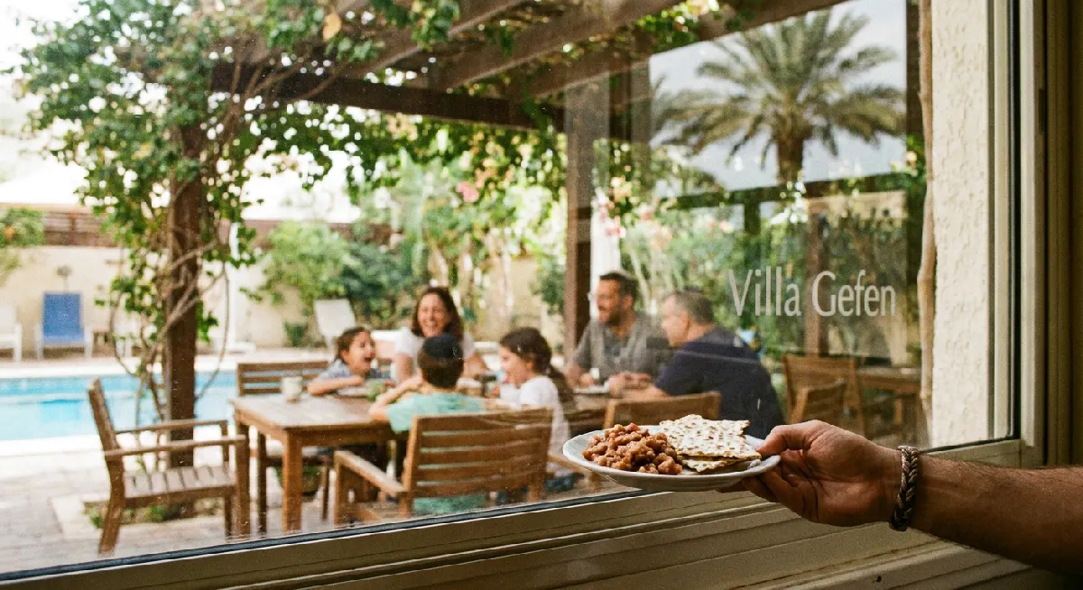 Villa Gefen: חופשת פסח משפחתית באווירה של גפן פורייה